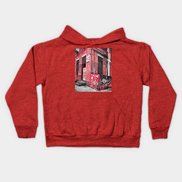 Dumbo Brooklyn Graffiti NYC Kids Hoodie by eleonoraingrid